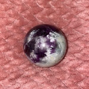 Small Rainbow Feather Fluorite Sphere
